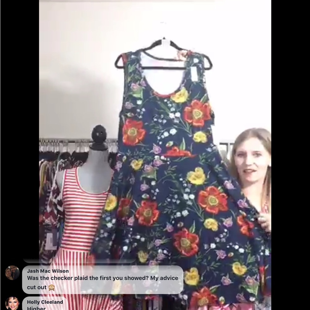 LuLaRoe Nicki Blue Sundress
